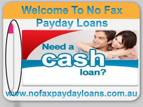 No Call No Fax Payday Loans